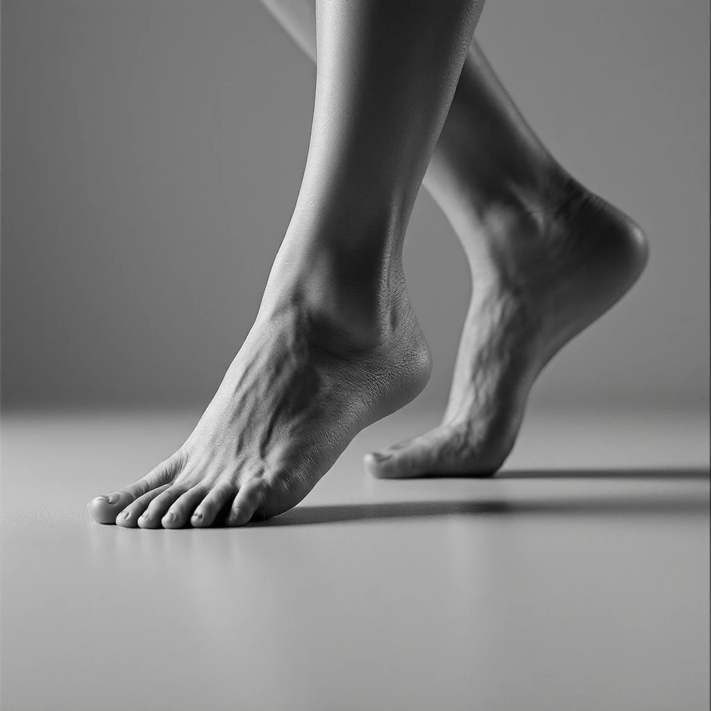 Pieds en équilibre, lecture du mouvement