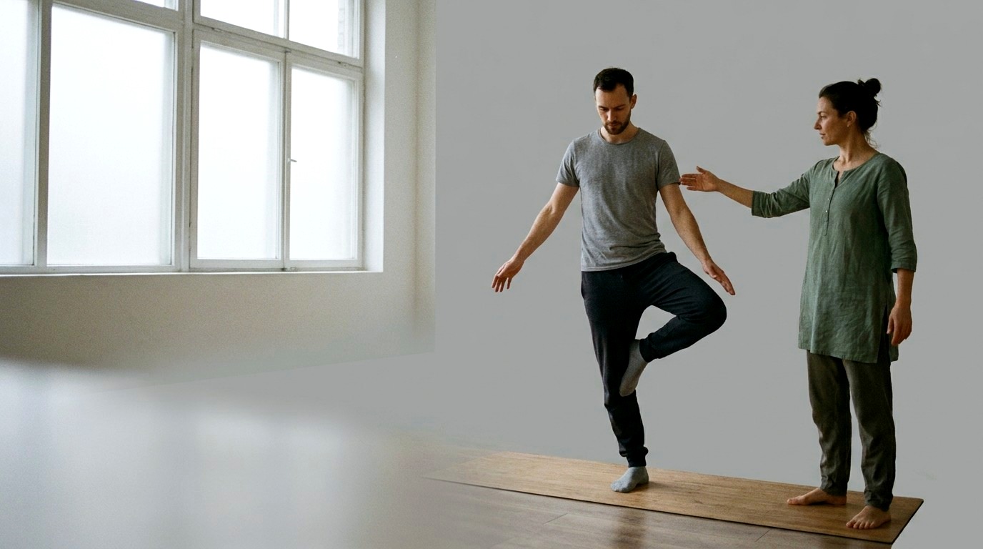 Bilan du mouvement : équilibre unipodal accompagné